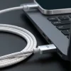 Forever Vibe kábel USB-C - USB-C 1,0 m 60W strieborný thumbnail