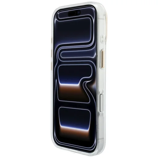 iPhone 18 Pro / iPhone 17 Pro biely kryt Guess HC IML 4G Script Metal - 5