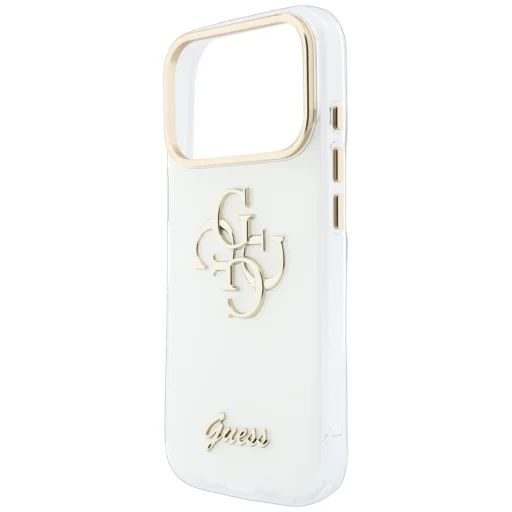 iPhone 18 Pro / iPhone 17 Pro biely kryt Guess HC IML 4G Script Metal - 6