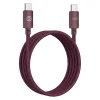 Forever Vibe USB-C – USB-C kábel 1 m 60 W bordový thumbnail