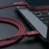 Forever Vibe USB-C – USB-C kábel 1 m 60 W bordový thumbnail