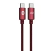 Forever Vibe USB-C – USB-C kábel 1 m 60 W bordový thumbnail
