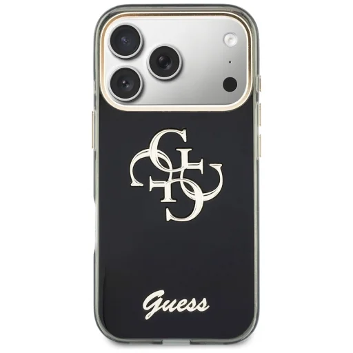 iPhone 18 Pro / iPhone 17 Pro čierne puzdro Guess HC IML 4G Script Metal - 3