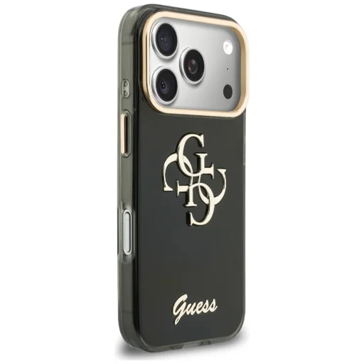 iPhone 18 Pro / iPhone 17 Pro čierne puzdro Guess HC IML 4G Script Metal - 4