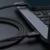 Forever Vibe USB-C – USB-C kábel, 1 m, 60 W, tmavosivý thumbnail