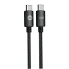 Forever Vibe USB-C – USB-C kábel, 1 m, 60 W, tmavosivý thumbnail