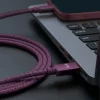 Forever Vibe USB-C – USB-C kábel 1 m 60 W tmavá čerešňa thumbnail