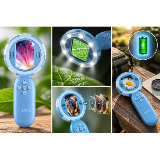 Maxlife MXDM-100 digitális mikroszkóp, kék - 3