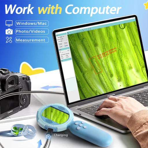 Maxlife MXDM-100 digitális mikroszkóp, kék - 8