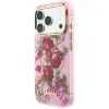 Apple iPhone 18 Pro / iPhone 17 Pro ružový pevný kryt Guess IML Glitter Blossom Roses thumbnail