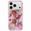 Apple iPhone 18 Pro / iPhone 17 Pro ružový pevný kryt Guess IML Glitter Blossom Roses thumbnail