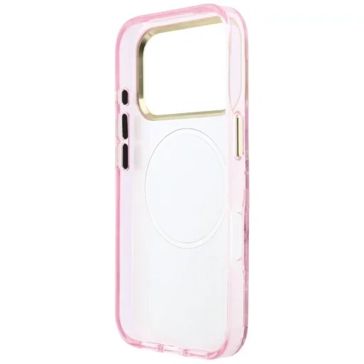 Apple iPhone 18 Pro / iPhone 17 Pro ružový pevný kryt Guess IML Glitter Blossom Roses - 7