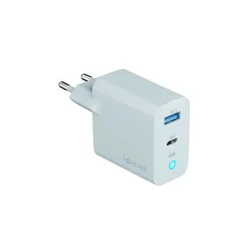 Forever Vibe-TC45AC gálium-nitridová rýchlonabíjačka 1 ks USB-C 1 ks USB 45 W strieborná