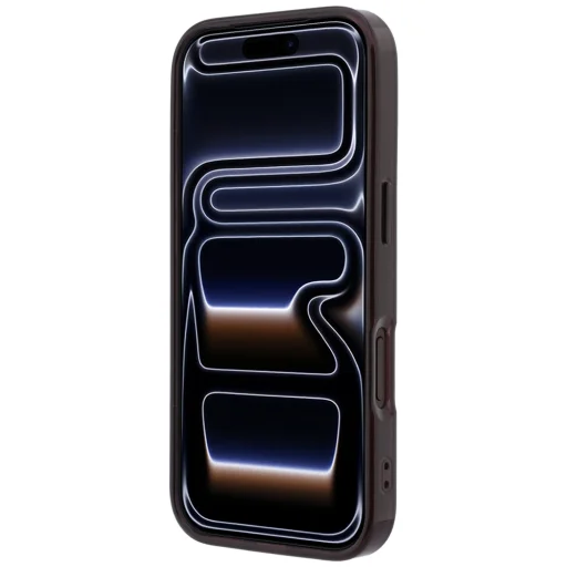 Apple iPhone 18 Pro / 17 Pro bordový MagSafe kryt BMW M IML s matným kovovým logom a ozdobným pruhom - 5