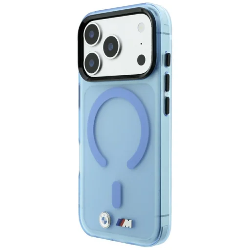 iPhone 18 Pro Max / 17 Pro Max modrý BMW M IML matný kryt s kovovým logom MagSafe - 2