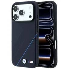 Apple iPhone 18 Pro / 17 Pro námornícka modrá BMW M Tire Track Blue Line MagSafe puzdro