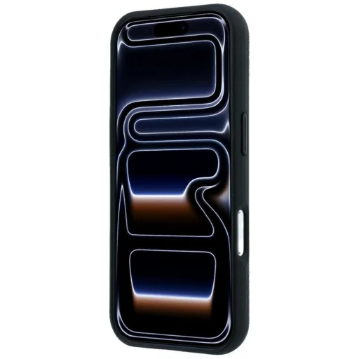iPhone 18 Pro / 17 Pro čierne BMW M flipové puzdro so vzorom stopy pneumatiky a kovovým logom, MagSafe - 5