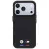 iPhone 18 Pro Max čierny BMW M Quadrille Kevlar Tricolor & Metal Logo MagSafe ochranný kryt thumbnail