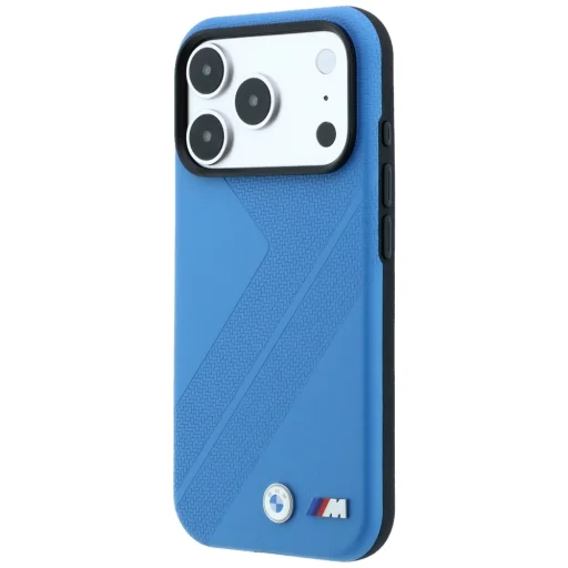 Modrý MagSafe kryt BMW M Tire Track s kovovým logom pre iPhone 18 Pro / 17 Pro - 2