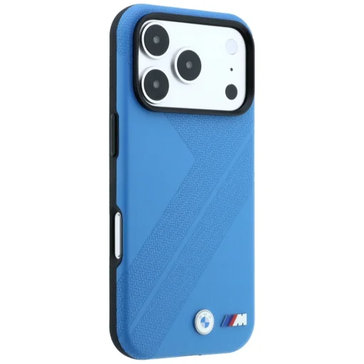 Modrý MagSafe kryt BMW M Tire Track s kovovým logom pre iPhone 18 Pro / 17 Pro - 4