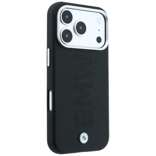  iPhone 18 Pro Max / 17 Pro Max fekete BMW Sign Centered Deboss MagSafe tok - 4