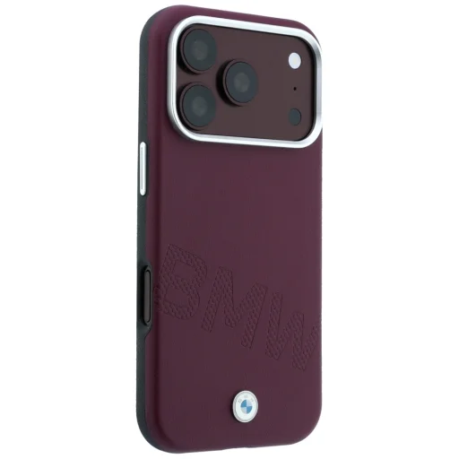 iPhone 18 Pro Max / 17 Pro Max bordové puzdro BMW Sign Inclined so zapusteným písmom MagSafe - 4