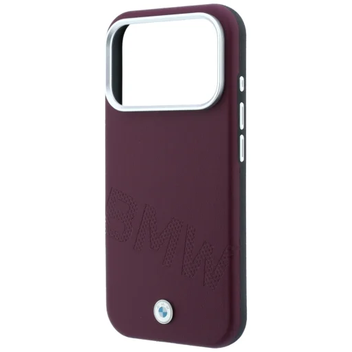iPhone 18 Pro Max / 17 Pro Max bordové puzdro BMW Sign Inclined so zapusteným písmom MagSafe - 6