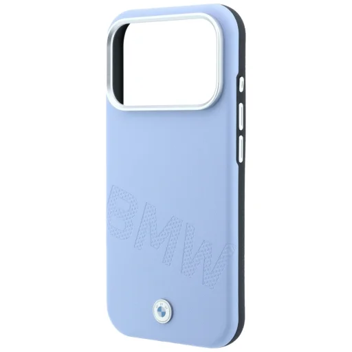 iPhone 18 Pro / 17 Pro modré puzdro BMW Sign Inclined Deboss Letters MagSafe - 6