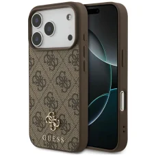 iPhone 18 Pro / 17 Pro hnedé puzdro Guess 4G Small Classic Logo MagSafe