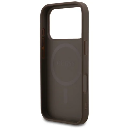 iPhone 18 Pro / 17 Pro hnedé puzdro Guess 4G Small Classic Logo MagSafe - 7