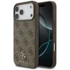 iPhone 18 Pro Max / 17 Pro Max hnedý Guess 4G Small Classic Logo MagSafe kryt
