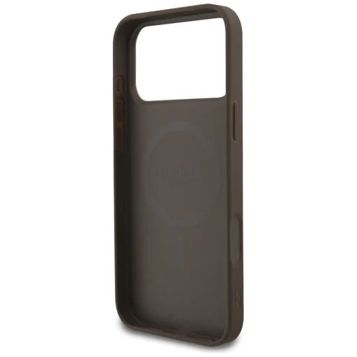 iPhone 18 Pro Max / 17 Pro Max hnedý Guess 4G Small Classic Logo MagSafe kryt - 7