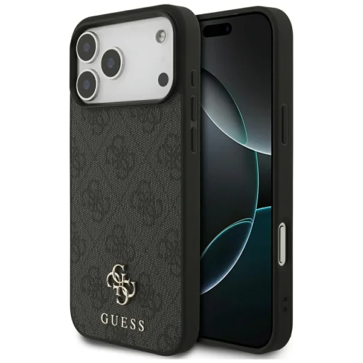 Apple iPhone 18 Pro Max / 17 Pro Max čierne puzdro Guess 4G Small Classic Logo MagSafe - 1