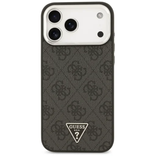 Apple iPhone 18 Pro Max / 17 Pro Max čierno-strieborné Guess 4G Triangle Logo MagSafe puzdro - 3
