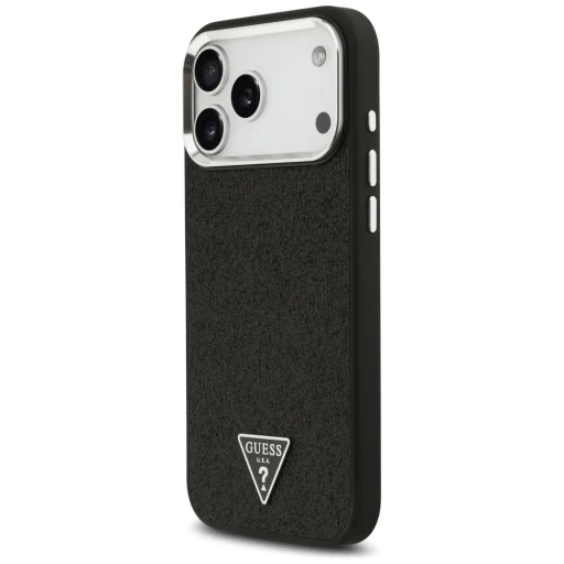 iPhone 18 Pro Max / 17 Pro Max čierne puzdro Guess Glitter Triangle Logo MagSafe - 2