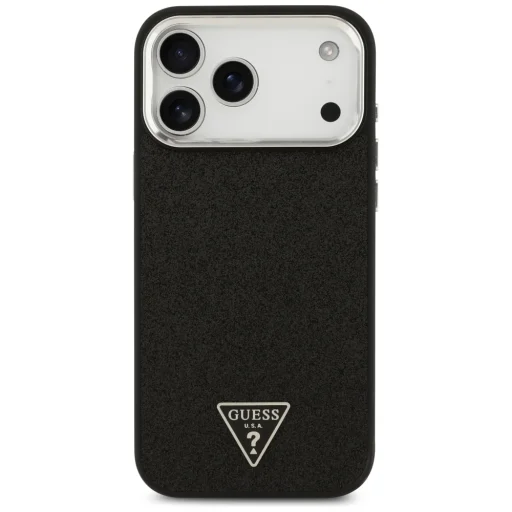 iPhone 18 Pro Max / 17 Pro Max čierne puzdro Guess Glitter Triangle Logo MagSafe - 3