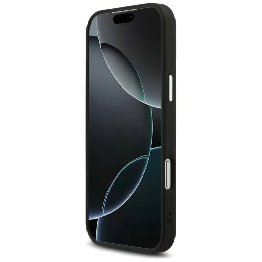 iPhone 18 Pro Max / 17 Pro Max čierne puzdro Guess Glitter Triangle Logo MagSafe - 5