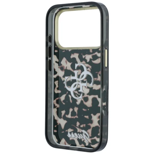 iPhone 18 Pro Max / 17 Pro Max Guess IML 4G Script Metal puzdro, korytnačinový vzor - 7