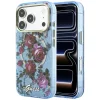 Apple iPhone 18 Pro / 17 Pro svetlomodré puzdro Guess IML Glitter Blossom Roses thumbnail
