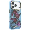 Apple iPhone 18 Pro / 17 Pro svetlomodré puzdro Guess IML Glitter Blossom Roses thumbnail