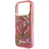 iPhone 18 Pro Max / iPhone 17 Pro Max bordový Guess IML Glitter Blossom Roses pevný kryt thumbnail