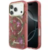 iPhone 18 Pro Max / iPhone 17 Pro Max bordový Guess IML Glitter Blossom Roses pevný kryt thumbnail