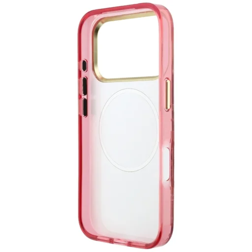 iPhone 18 Pro Max / iPhone 17 Pro Max bordový Guess IML Glitter Blossom Roses pevný kryt - 7