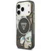 iPhone 18 Pro / 17 Pro čierne puzdro Guess IML Glitter Flowers Triangle MagSafe thumbnail