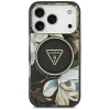 iPhone 18 Pro / 17 Pro čierne puzdro Guess IML Glitter Flowers Triangle MagSafe thumbnail