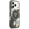 iPhone 18 Pro / 17 Pro čierne puzdro Guess IML Glitter Flowers Triangle MagSafe thumbnail