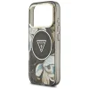 iPhone 18 Pro / 17 Pro čierne puzdro Guess IML Glitter Flowers Triangle MagSafe thumbnail