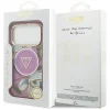 iPhone 18 Pro / 17 Pro fialové puzdro Guess IML Glitter Flowers Triangle MagSafe thumbnail