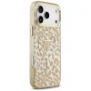 Apple iPhone 18 Pro Max / iPhone 17 Pro Max hnedý Guess IML Leopard Glitter Triangle Logo MagSafe pevný kryt thumbnail