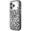 iPhone 18 Pro / iPhone 17 Pro čierny Guess IML Leopard Glitter Triangle Logo MagSafe pevný kryt thumbnail